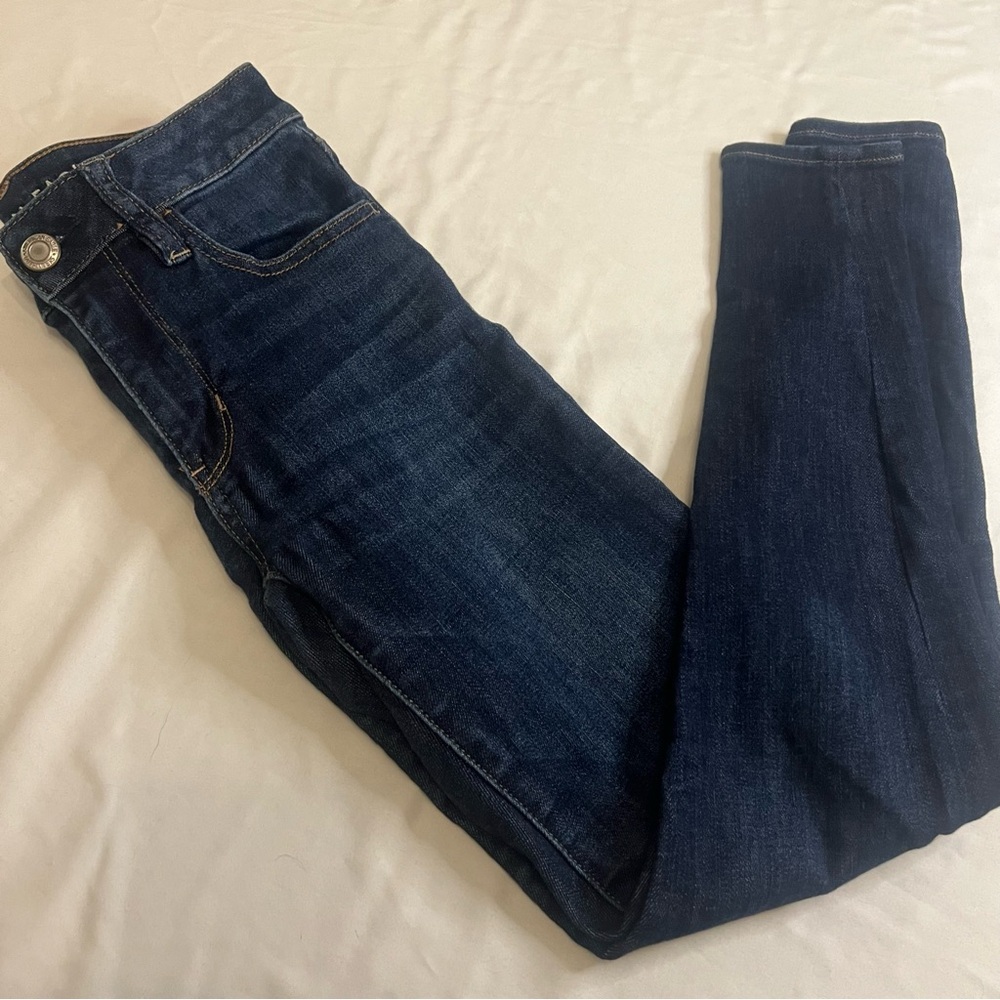 American Eagle Next Level Stretch Dark Wash Skinny Jeans Women’s Size 2